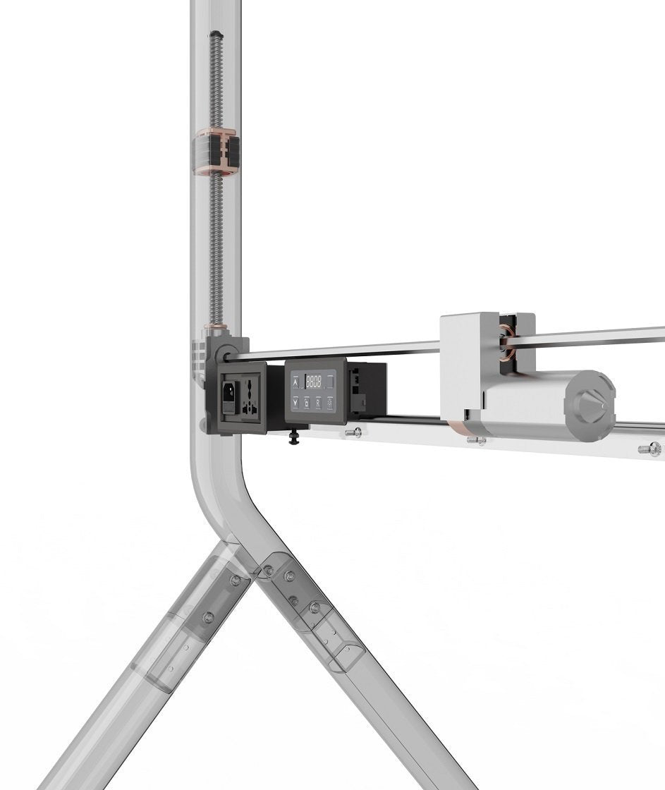 NBMounts P220 Motorized TV Trolley up to 90” 1.75m 90kg with Wireless Remote & Touchpad