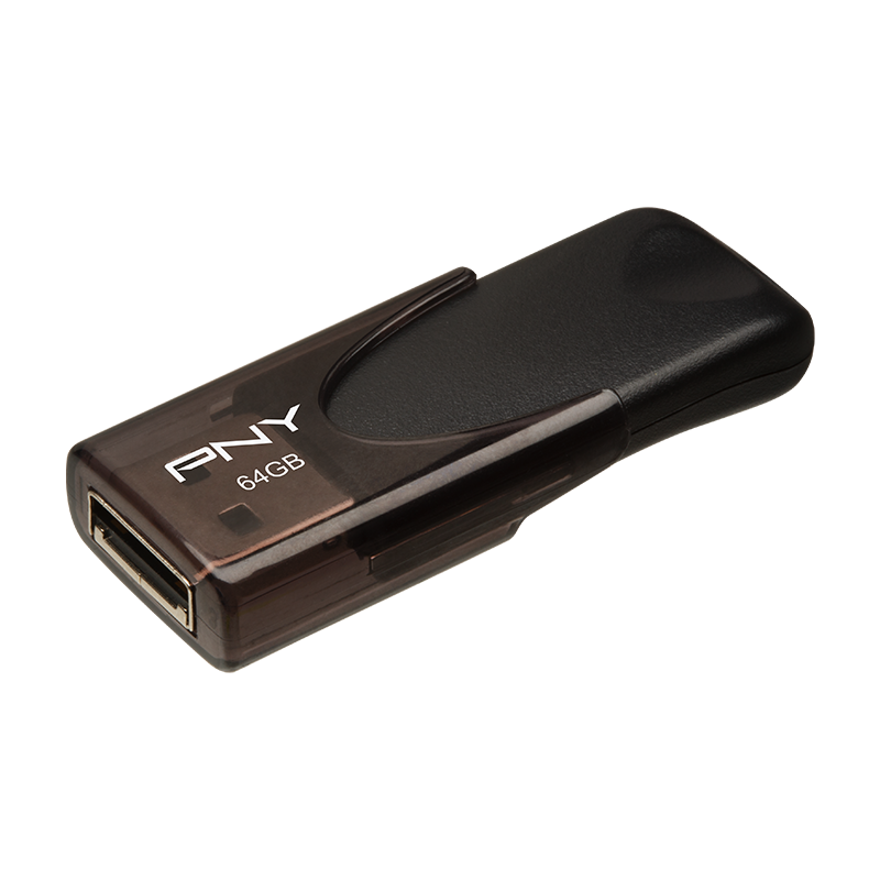 PNY Attache 4 USB 2.0 Stick 64GB Black