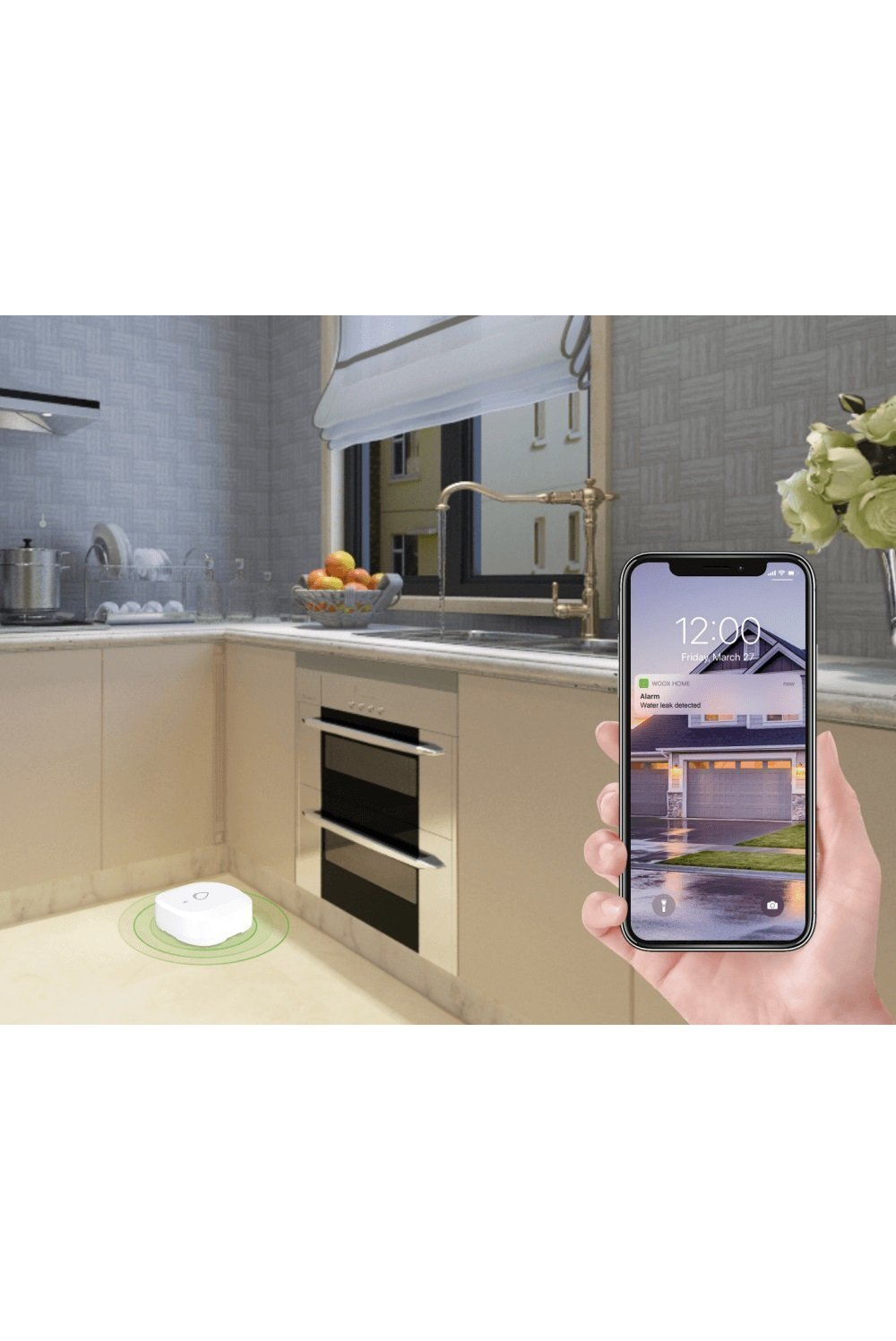 WOOX R7050 Wi-Fi Zigbee Smart Water Leak Sensor