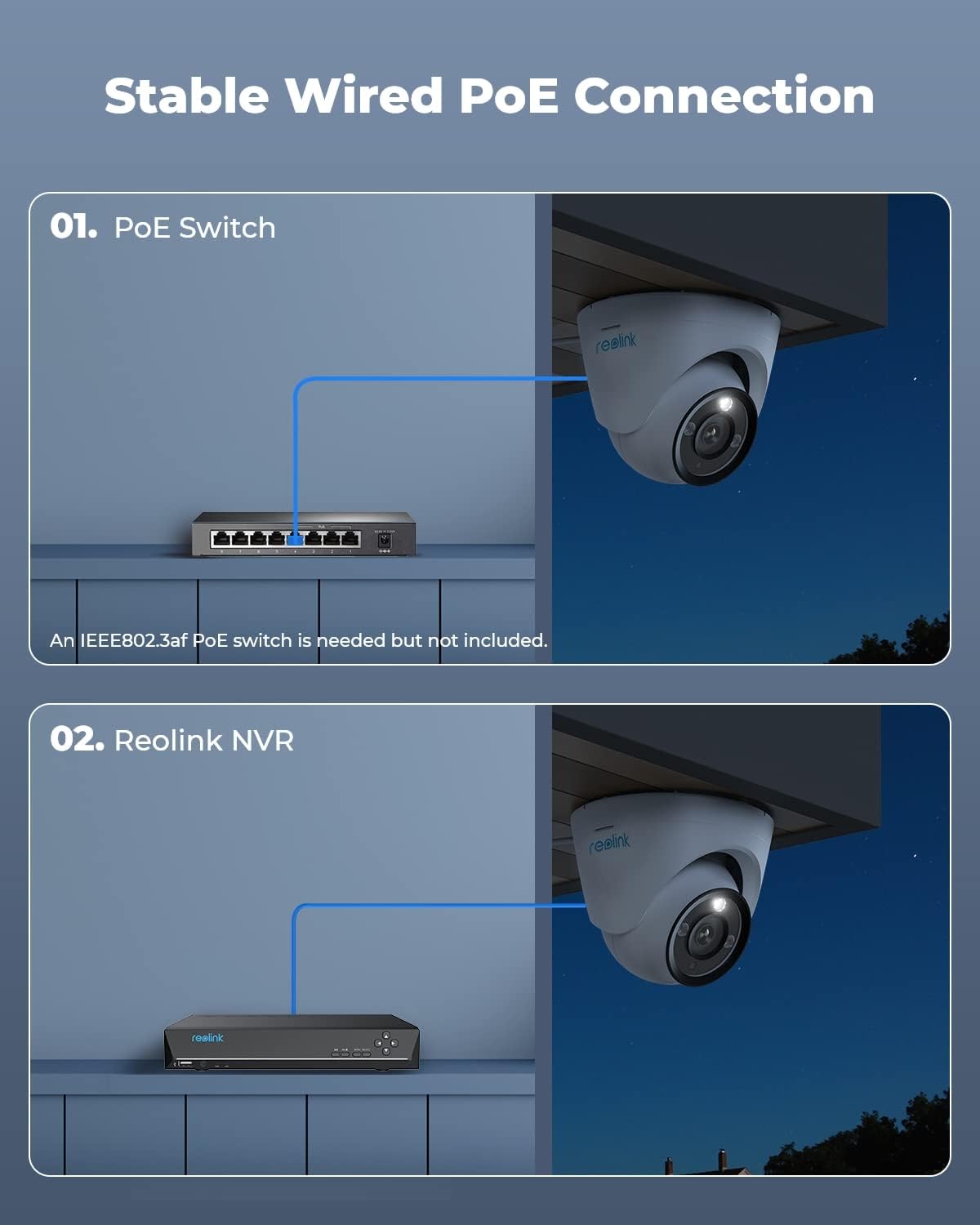 Reolink POE IP Dome Camera 12MP Fixed RLC-1224A (P340)