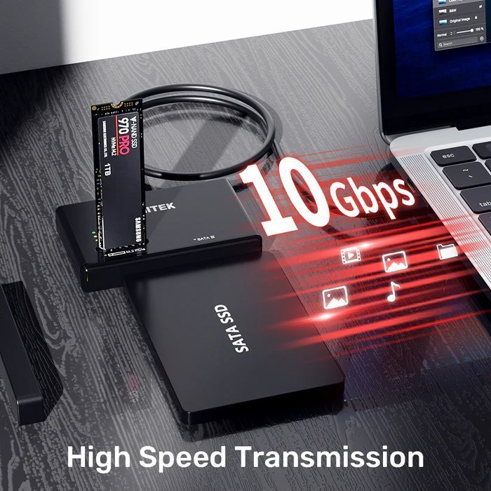 Unitek USB-C to SATA/m2 SSD Converter S1232A (UK)