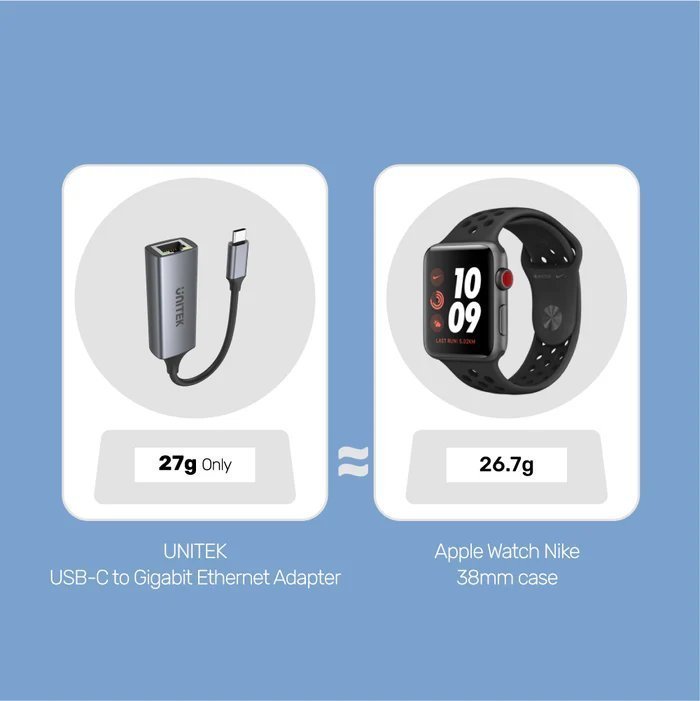 Unitek Converter USB-C to LAN Gigabit Ethernet U1312A