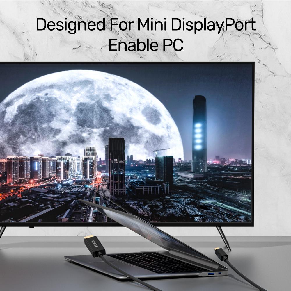 Unitek V1152A Mini DP to 4K HDMI Cable 2.0m
