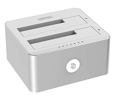 Unitek Y-3027 TypeC USB3.1 SATA6G Dual Bay Aluminium HDD Docking Station