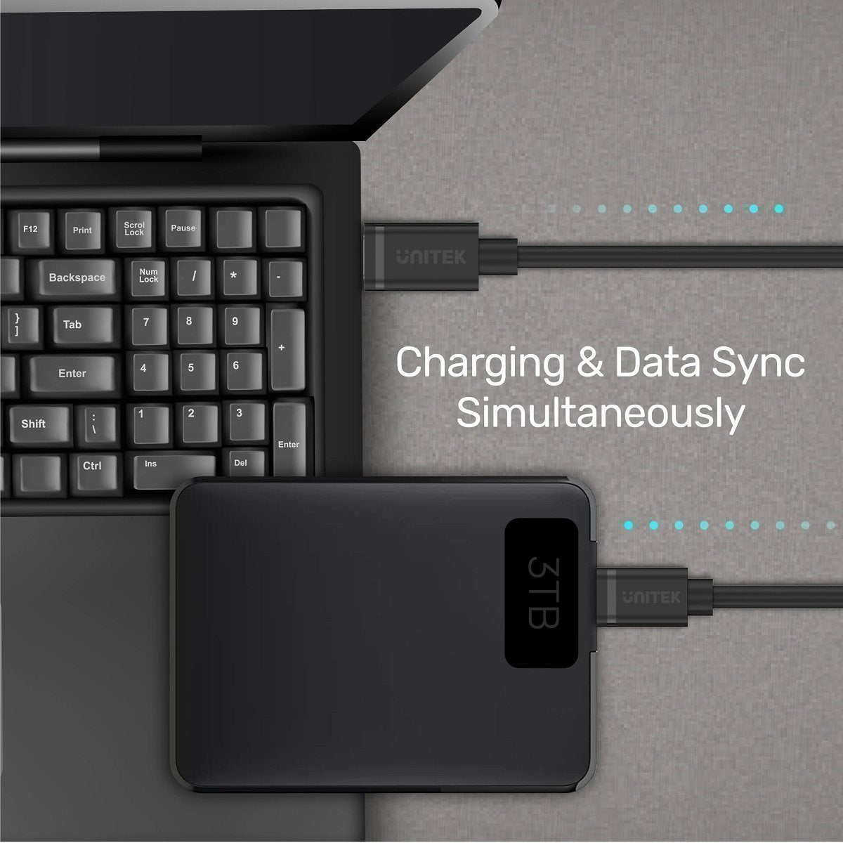 Unitek MC USB-C 2.0 to Micro USB Cable 1.0m Y-C473BK