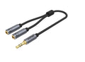 Unitek Y-C956ABK 3.5mm Headphone Splitter Cable 1.5m