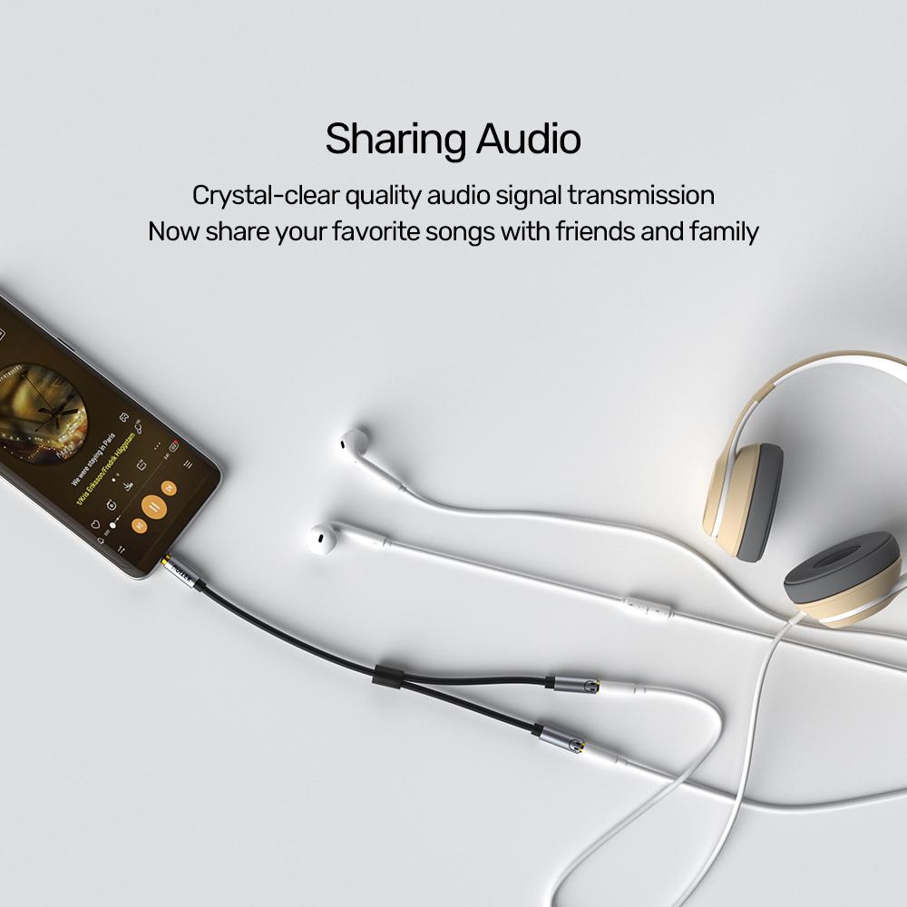 Unitek Y-C956ABK 3.5mm Headphone Splitter Cable 1.5m