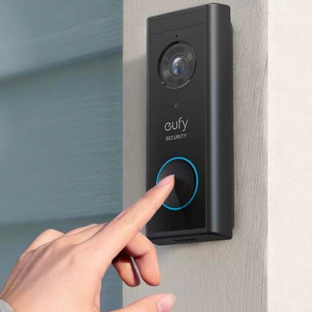Anker Eufy Κουδούνι Πόρτας Ασφαλείας με Κάμερα, Wi-Fi Υψηλή Ανάλυση 2K και μαζί με Home Base