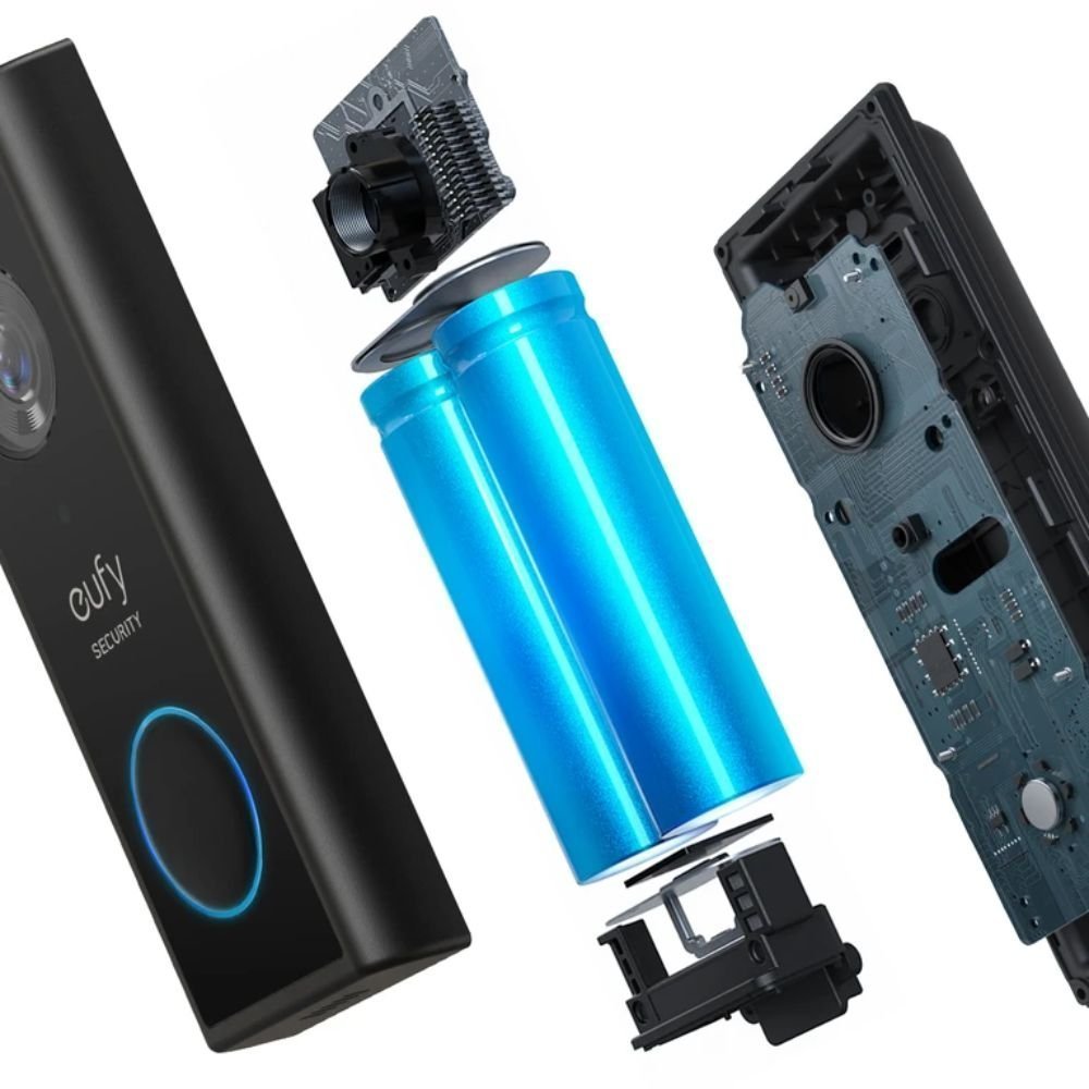 Anker Eufy Κουδούνι Πόρτας Ασφαλείας με Κάμερα, Wi-Fi Υψηλή Ανάλυση 2K και μαζί με Home Base