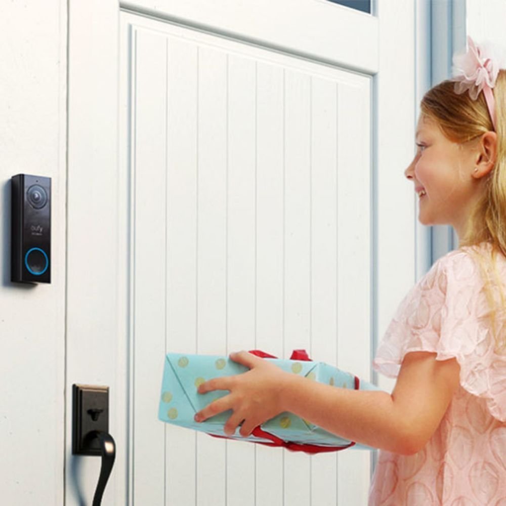 Anker Eufy Κουδούνι Πόρτας Ασφαλείας με Κάμερα, Wi-Fi Υψηλή Ανάλυση 2K και μαζί με Home Base