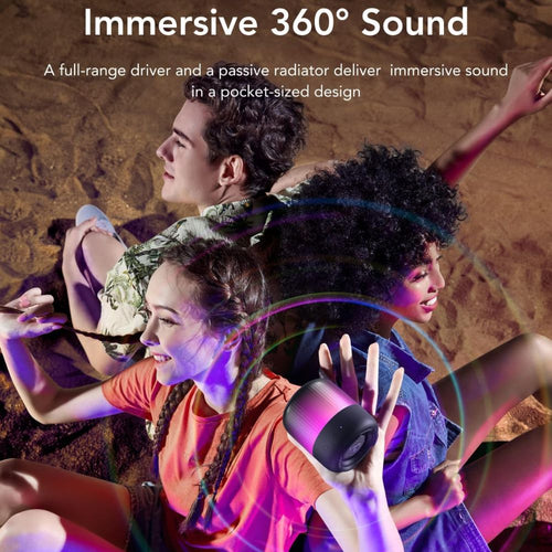 Anker Soundcore Glow Mini Φορητό Bluetooth Ηχείο με Φωτισμό 360°, IP67, Μαύρο