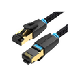 Vention NETWORK Cable CAT8 SFTP Braided 1.0m Black IKGBF