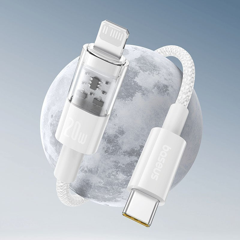 Baseus Cable Lightning to USB-C Gem Series 1.0m 20W White