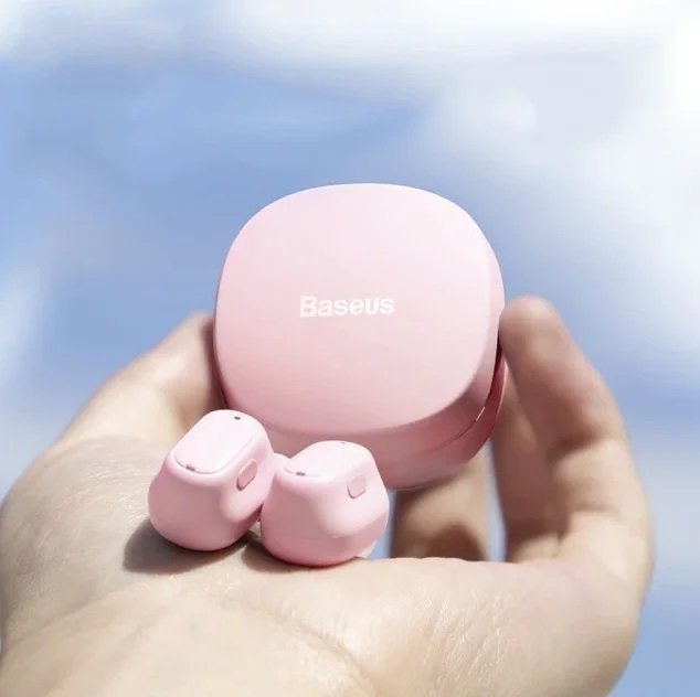Baseus Headphones In Ear TWS Encok WM01 Pink