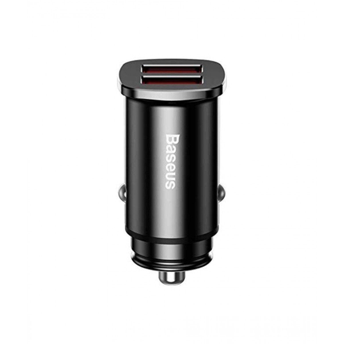 Baseus CCALL-DS01 Sq Metal Dual QC3.0 Car Charger