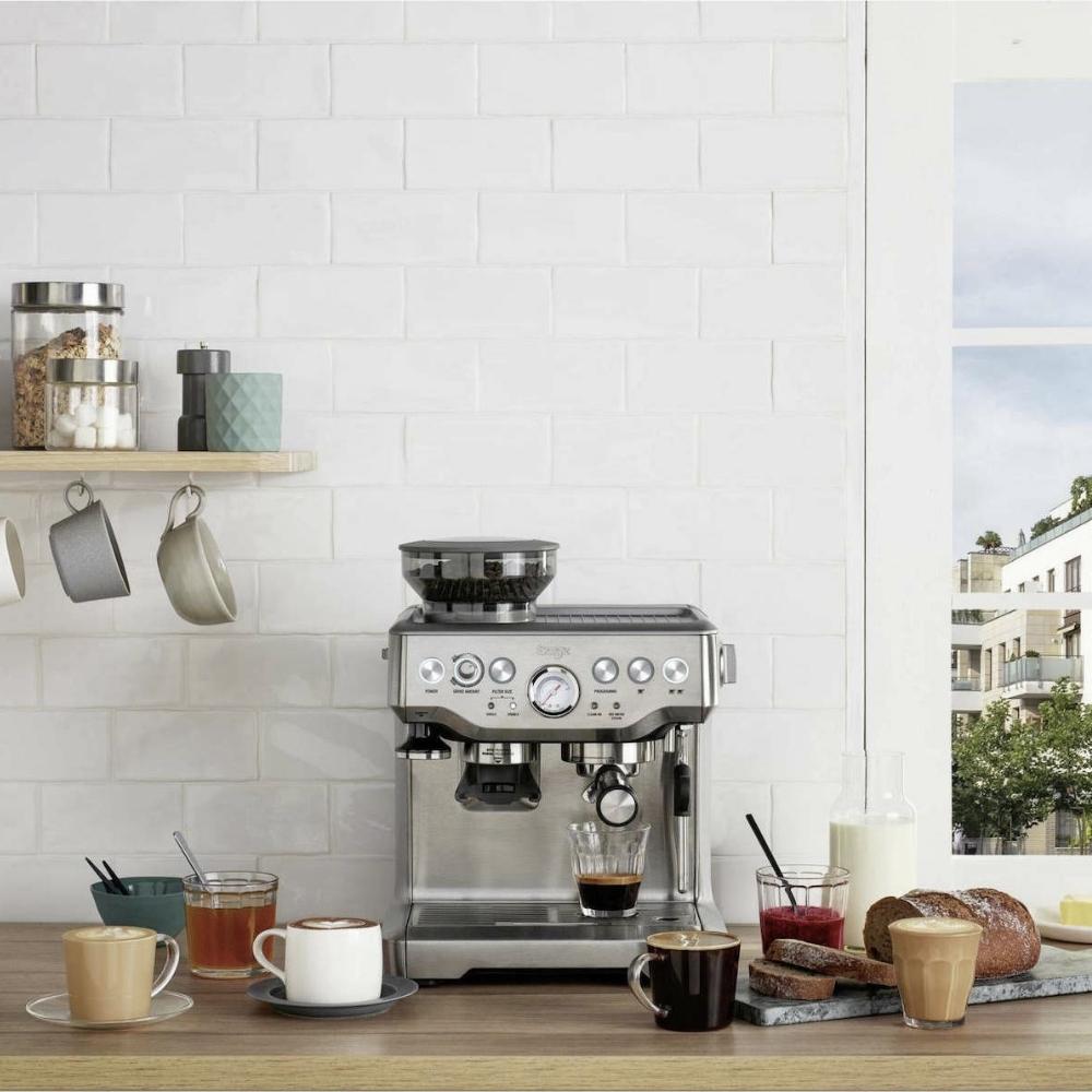 Sage TheSAGE Barista Express Μηχανή BES875UK Espresso 1850W Πίεσης 15bar με Μύλο Άλεσης