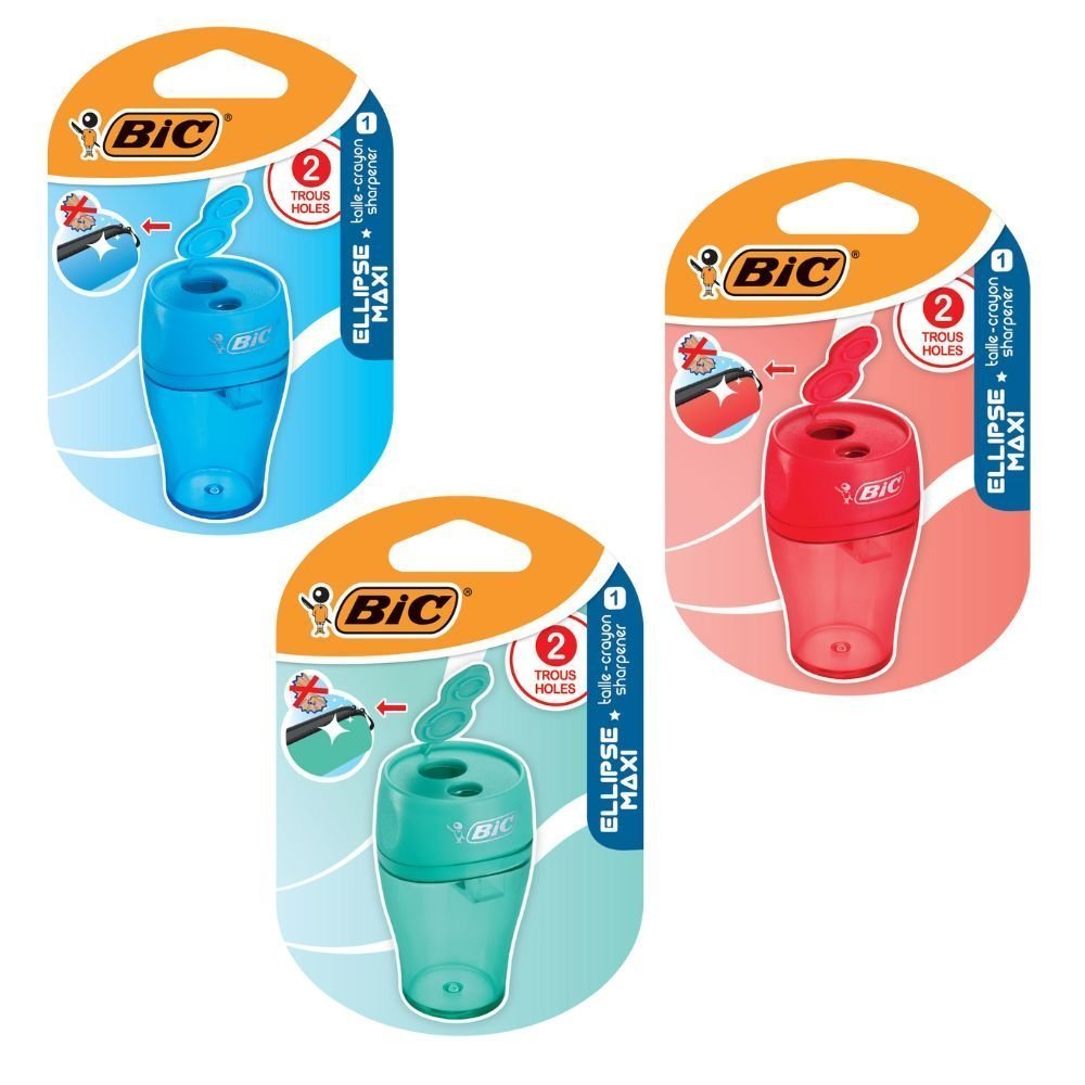 BIC Twin Canister Ellipse Ξύστρα με 2 Τρύπες & Μεγάλο Δοχείο