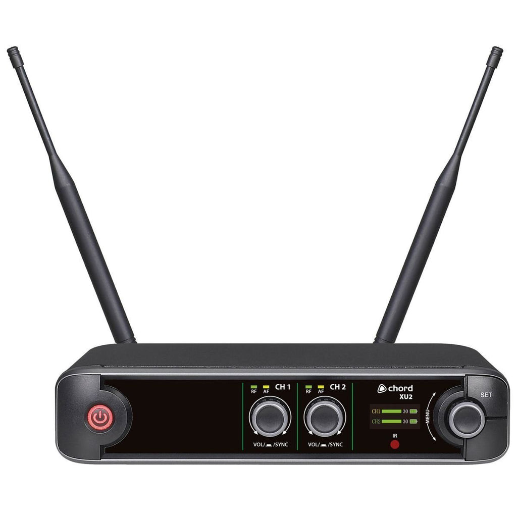 Chord XU2-H Wireless True Diversity UHF System Διπλό Ασύρματο Σύστημα με 2 Μικρόφωνα Χειρός