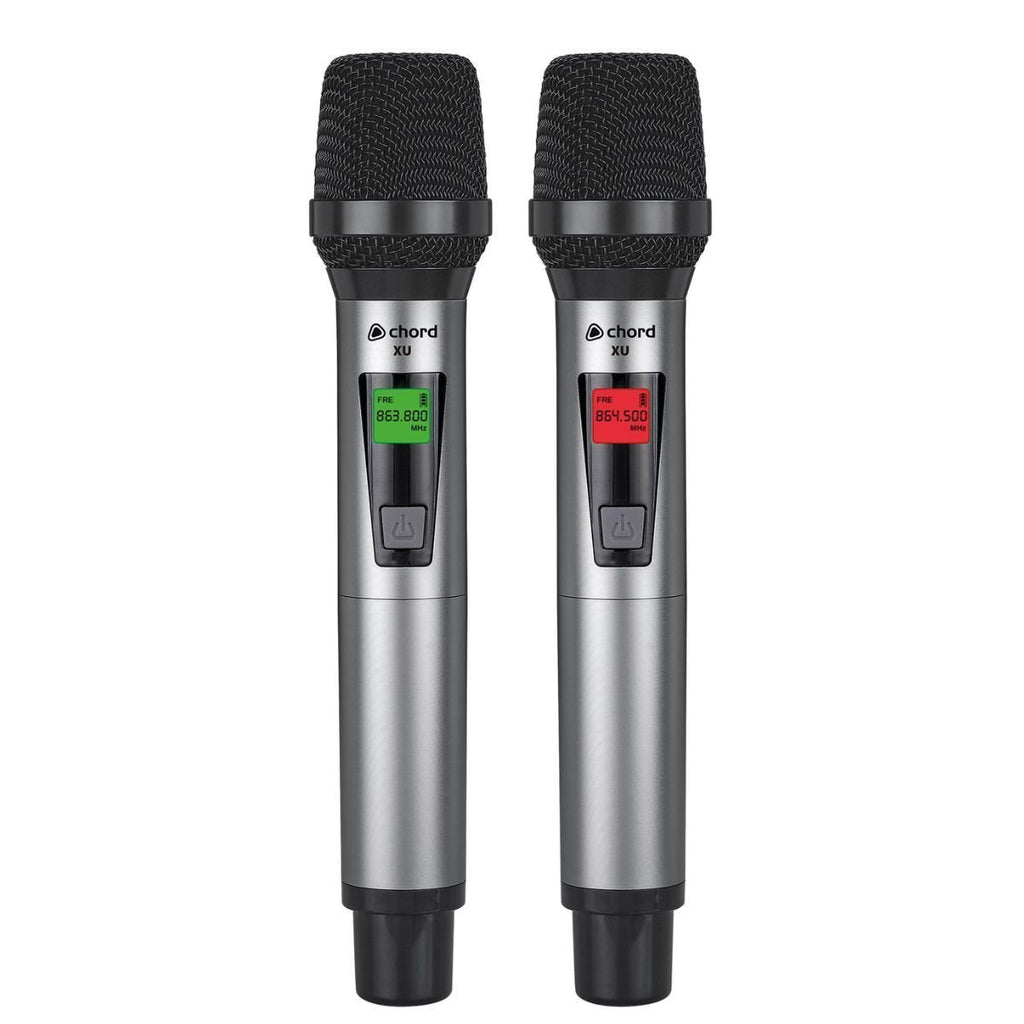 Chord XU2-H Wireless True Diversity UHF System Διπλό Ασύρματο Σύστημα με 2 Μικρόφωνα Χειρός