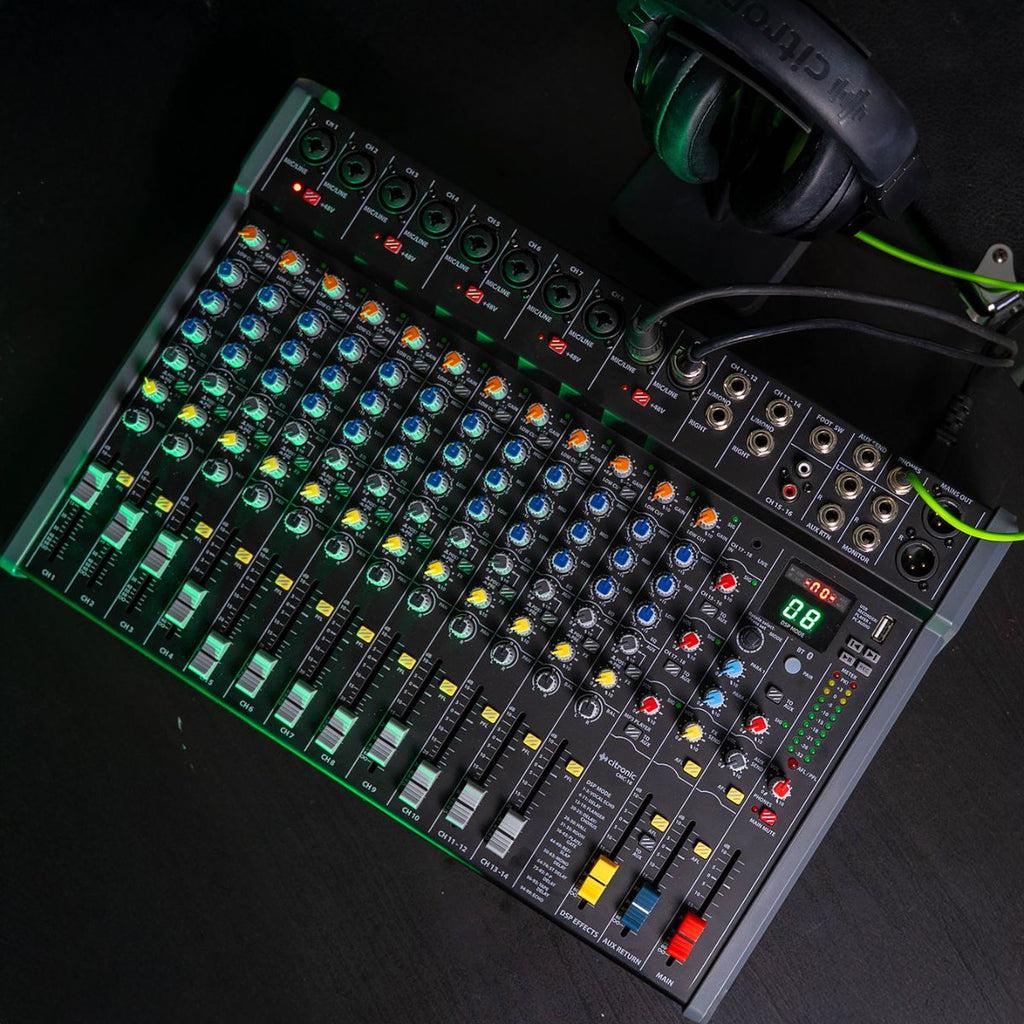 Citronic CMC-18 Live Mixer – Μίκτης Ήχου 18 Καναλιών με DSP, Bluetooth & USB Εγγραφή/Αναπαραγωγή, 170.944UK