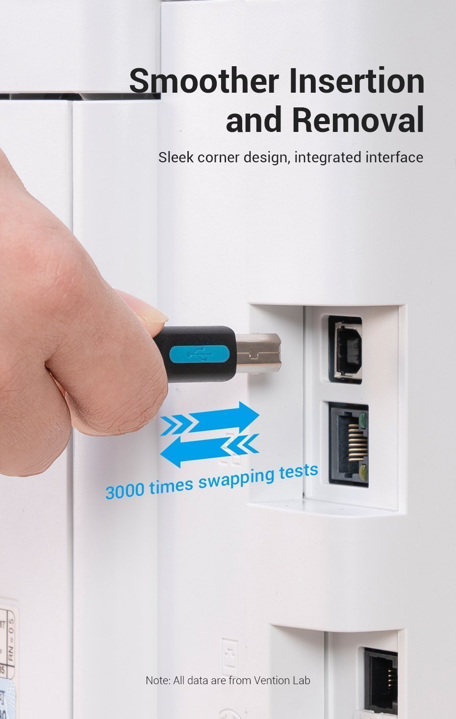 Vention IT Cable USB-C 2.0 to USB-B Male for Printer 2.0m CQUBH