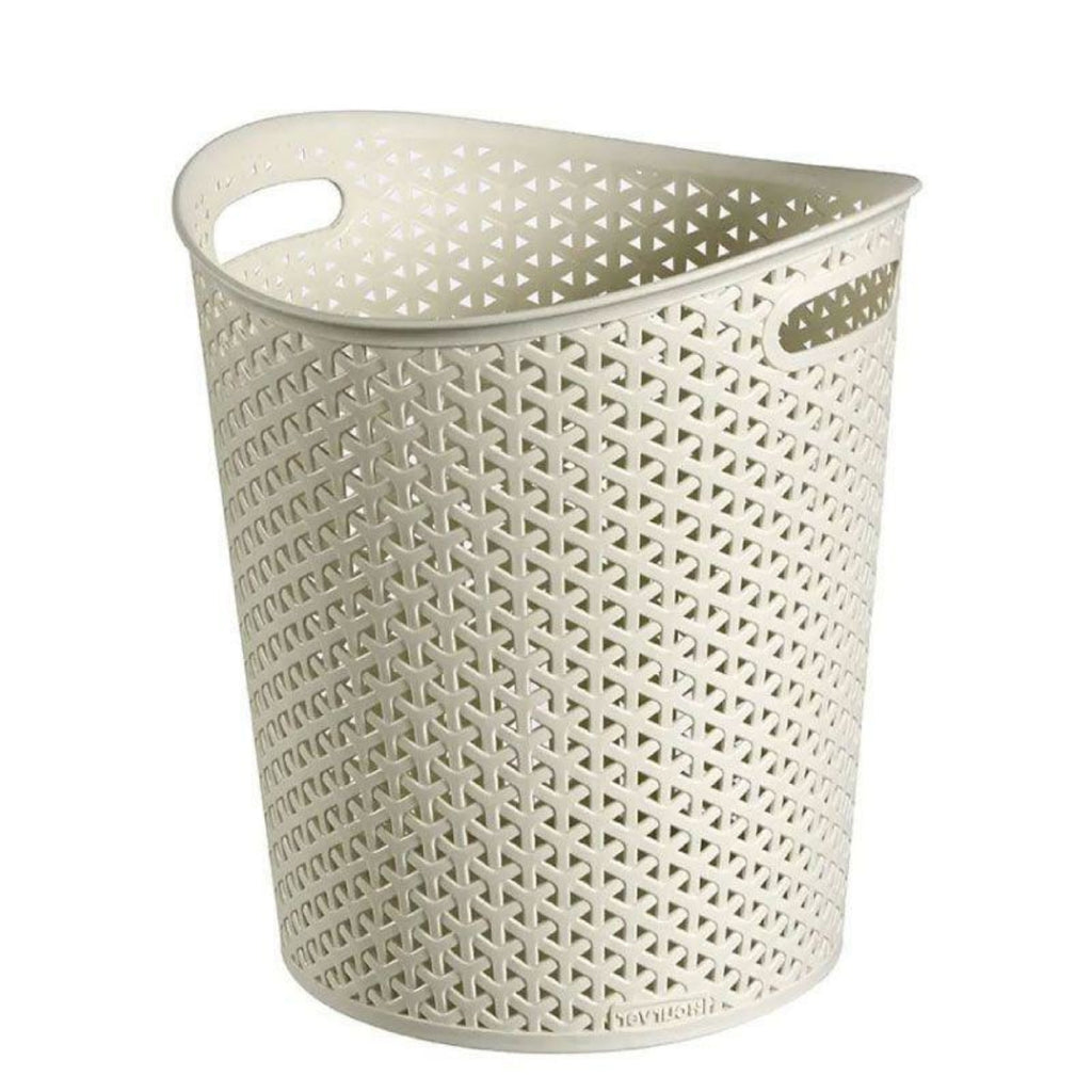 Curver My Style Κάδος Απορριμάτων Γραφείου 13L Λευκός με Όψη Rattan 626021