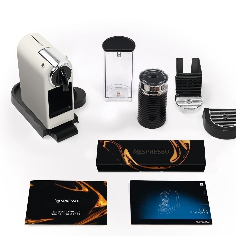 Nespresso Citiz & Milk D123 Καφετιέρα για Κάψουλες, Άσπρο