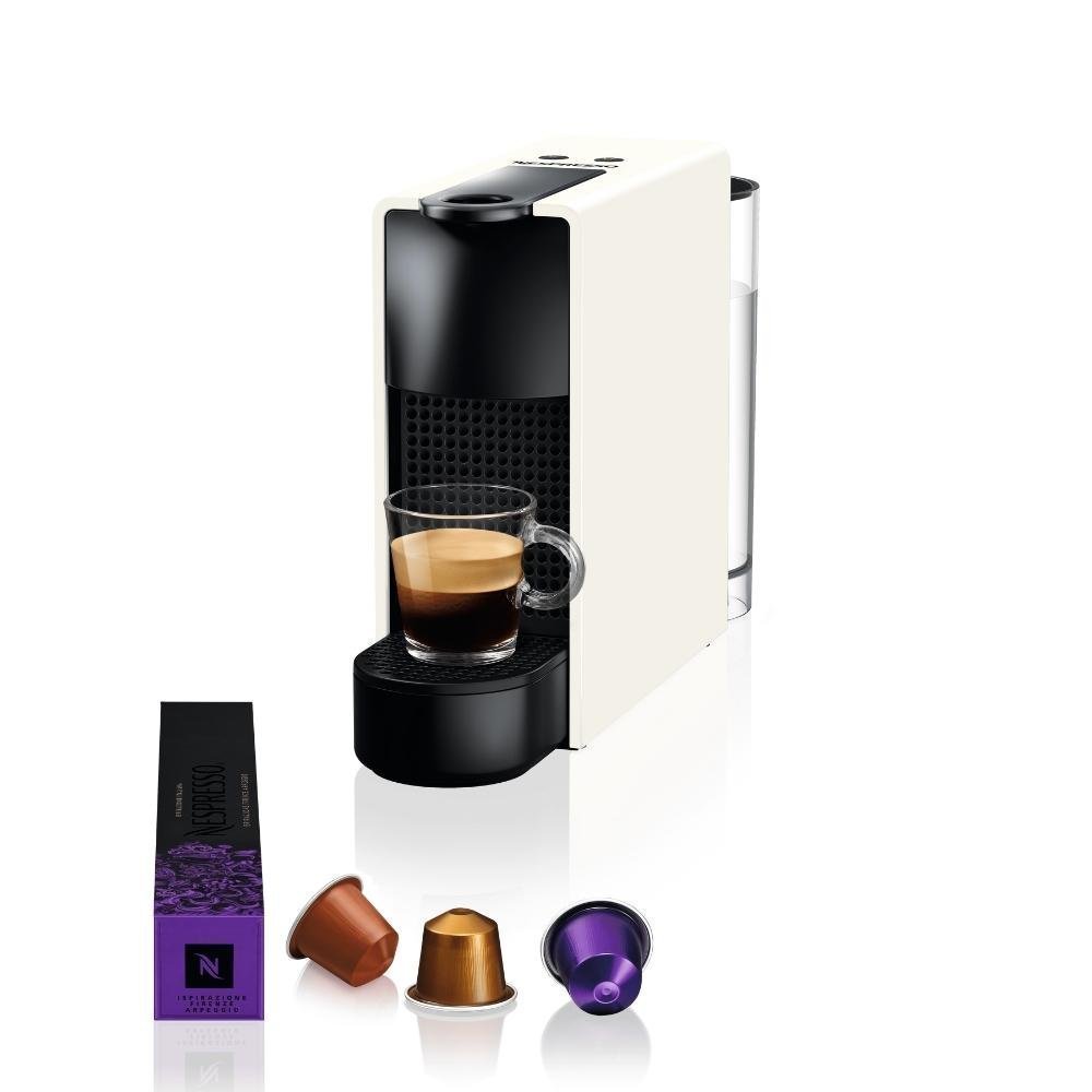Nespresso Essenza Mini C30 Pure Μηχανή Espresso & Lungo για Κάψουλες με Αντλία 19 bar, Άσπρο