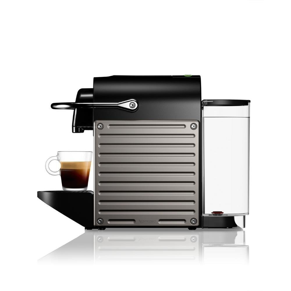Nespresso Pixie Καφετιέρα Espresso & Lungo για Κάψουλες 19bar, Titan