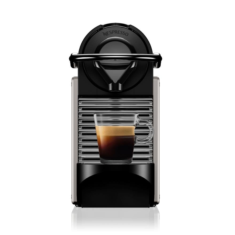 Nespresso Pixie Καφετιέρα Espresso & Lungo για Κάψουλες 19bar, Titan