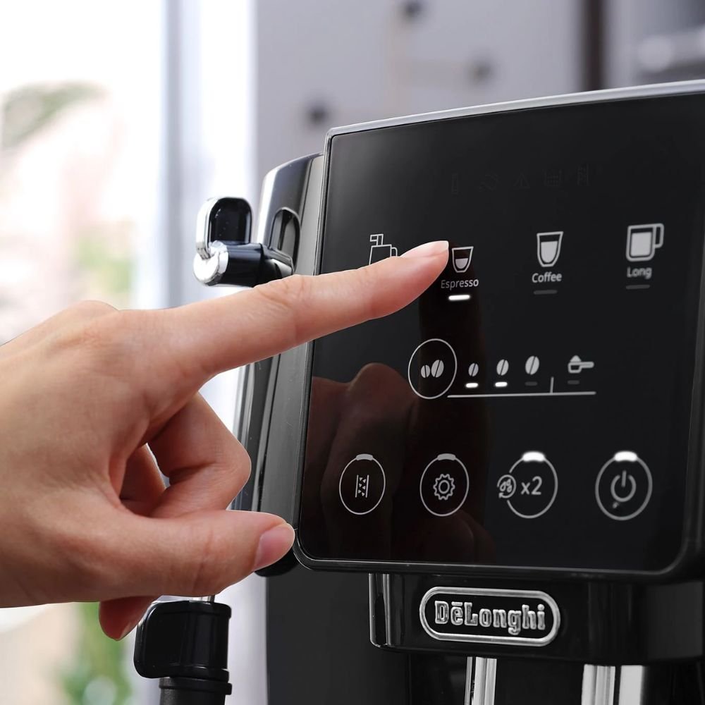 Delonghi Magnifica Start Αυτόματη Μηχανή Espresso 1450W Πίεσης 15bar με Μύλο Άλεσης Ασημί
