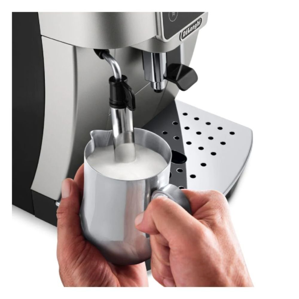 Delonghi Magnifica Start Αυτόματη Μηχανή Espresso 1450W Πίεσης 15bar με Μύλο Άλεσης Ασημί