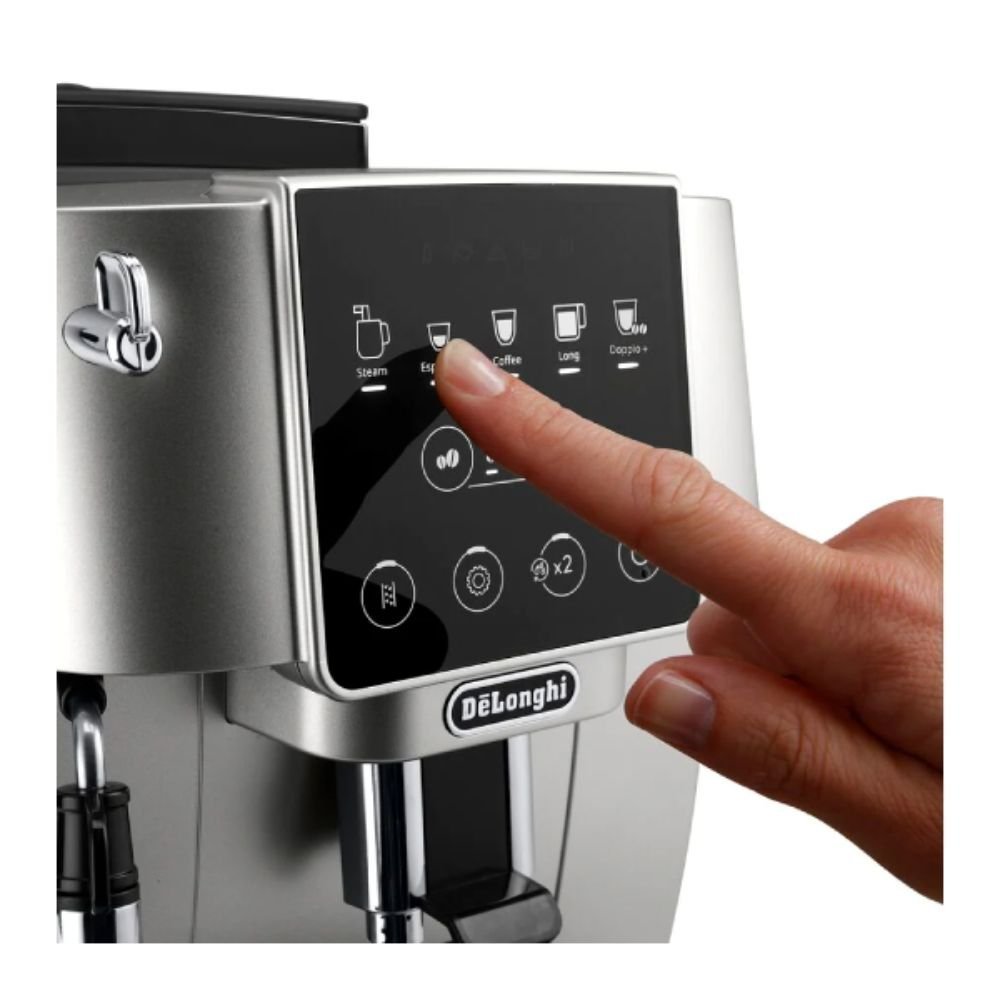 Delonghi Magnifica Start Αυτόματη Μηχανή Espresso 1450W Πίεσης 15bar με Μύλο Άλεσης Ασημί