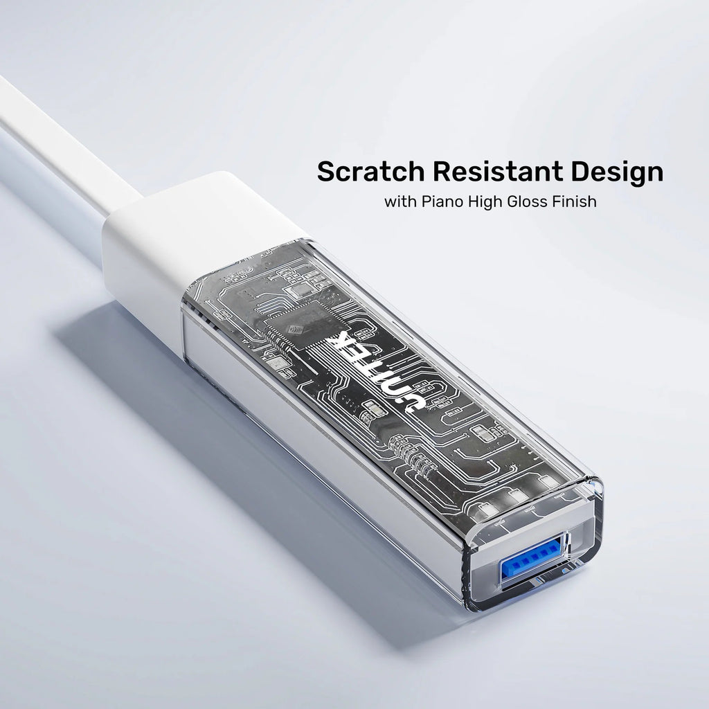 Unitek USB-C/USB-A Hub 4xUSB-A Ports Bi-Directional Detachable USB Cable H1319A