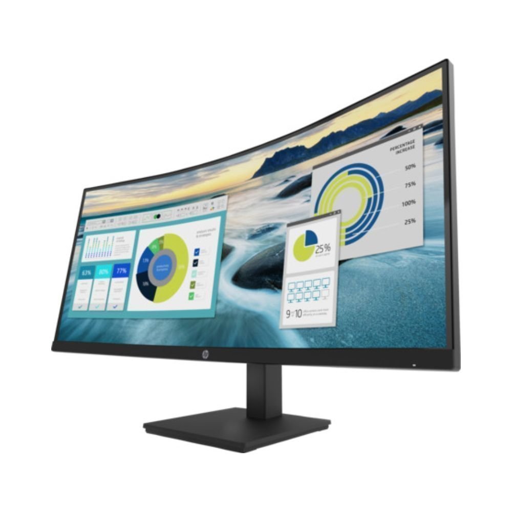 HP P34hc G4 Ultrawide VA Curved Monitor 34″ QHD 3440×1440 με Χρόνο Απόκρισης 5ms GTG