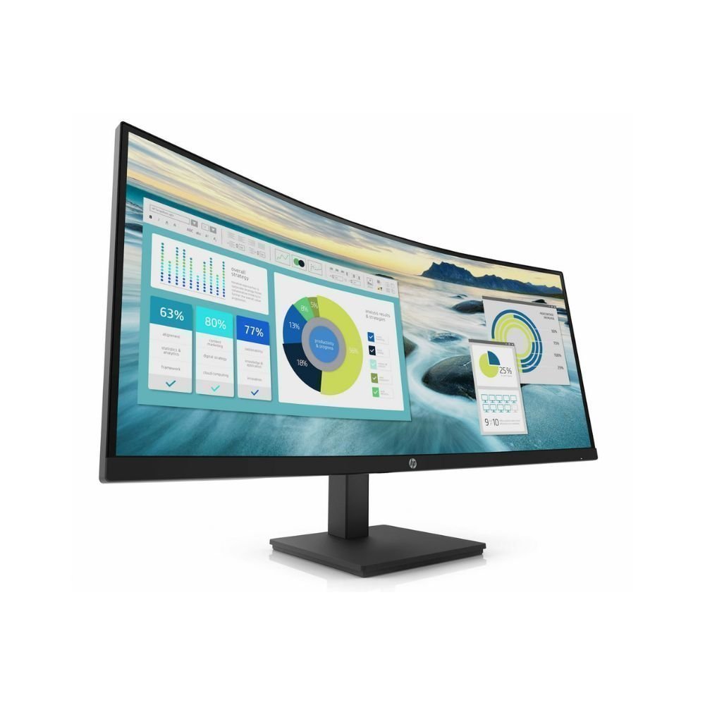 HP P34hc G4 Ultrawide VA Curved Monitor 34″ QHD 3440×1440 με Χρόνο Απόκρισης 5ms GTG