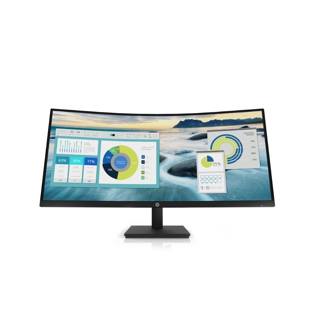 HP P34hc G4 Ultrawide VA Curved Monitor 34″ QHD 3440×1440 με Χρόνο Απόκρισης 5ms GTG