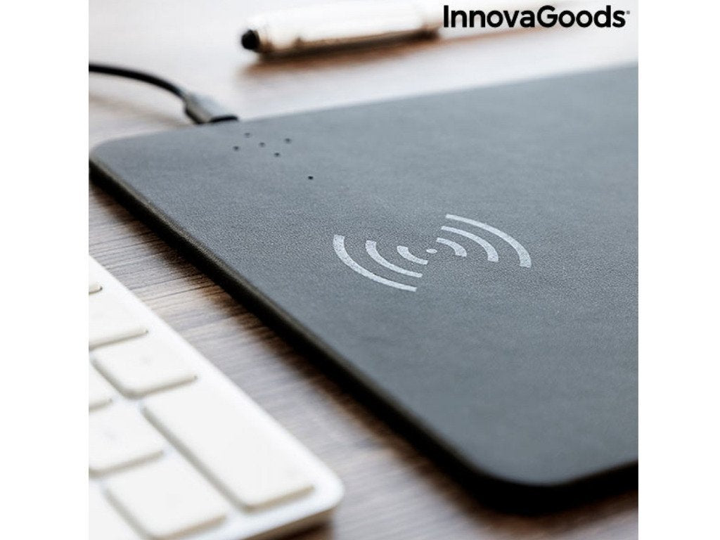 Mousepad 2 σε 1 Ασύρματος φορτιστής σε μαύρο χρώμα – InnovaGoods