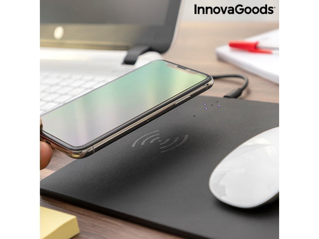 Mousepad 2 σε 1 Ασύρματος φορτιστής σε μαύρο χρώμα – InnovaGoods