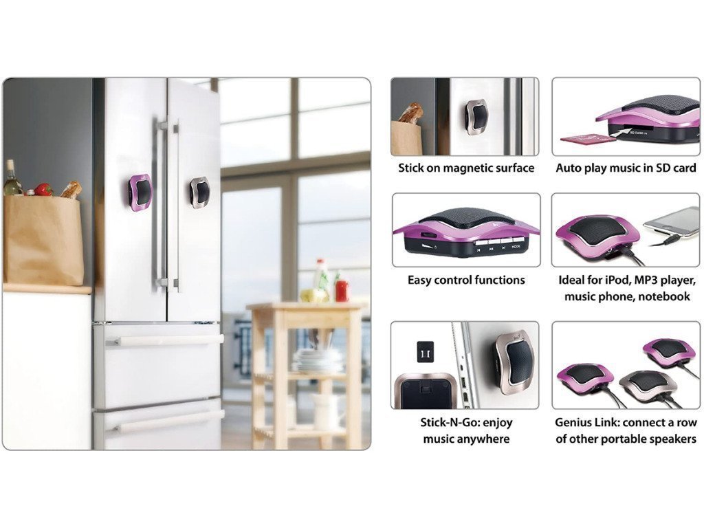 Φορητό Ηχείο – Μαγνήτης Bluetooth SP-i400 μωβ – Genius