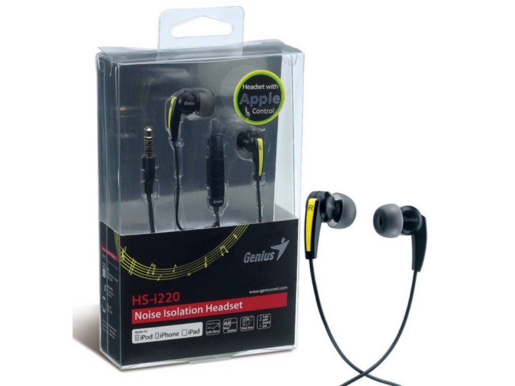 Μαύρα Ακουστικά HS-i220 – Genius
