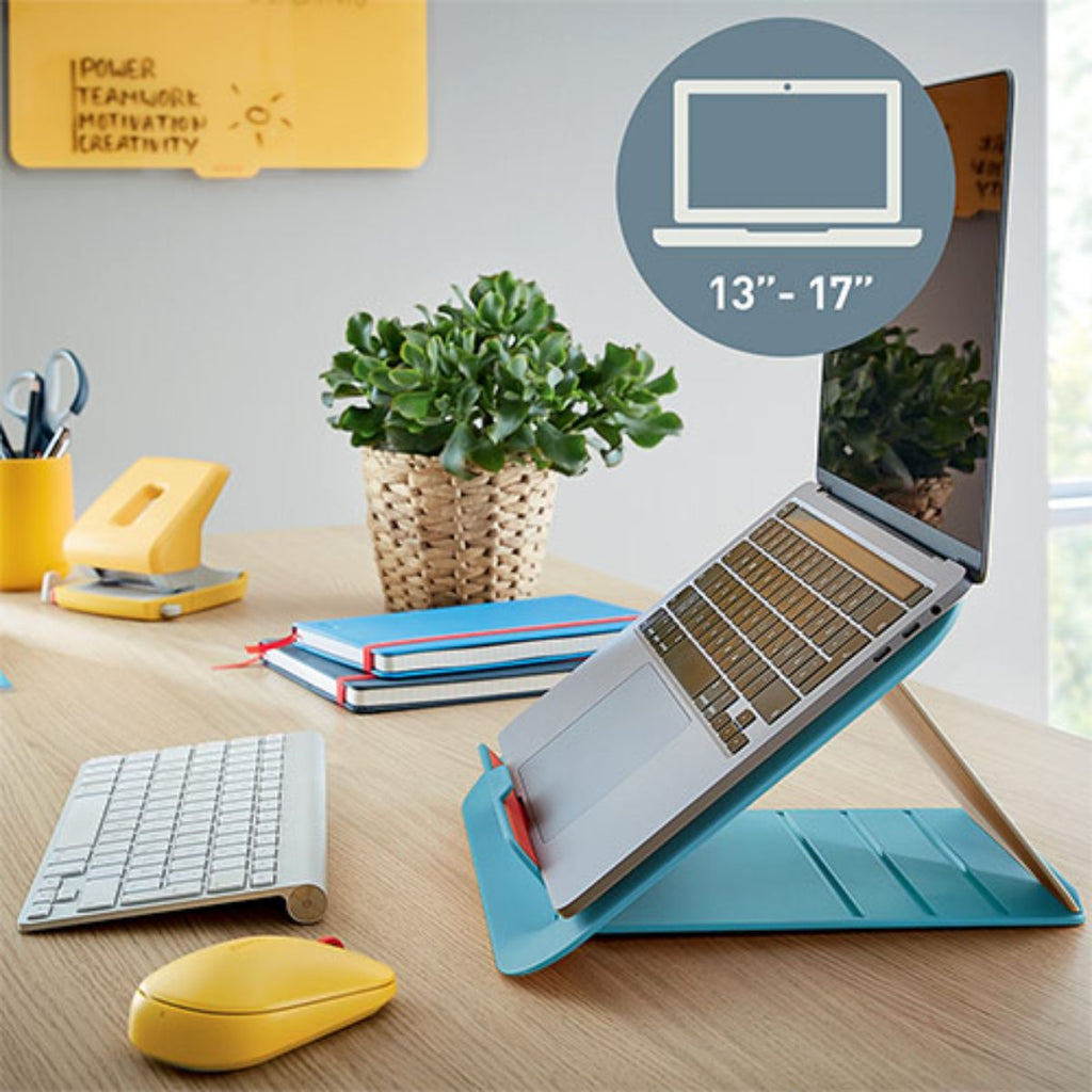 Leitz Ergo Cosy Ρυθμιζόμενη Βάση Laptop  για 13” έως 17” LEI-6426-61 Calm Blue