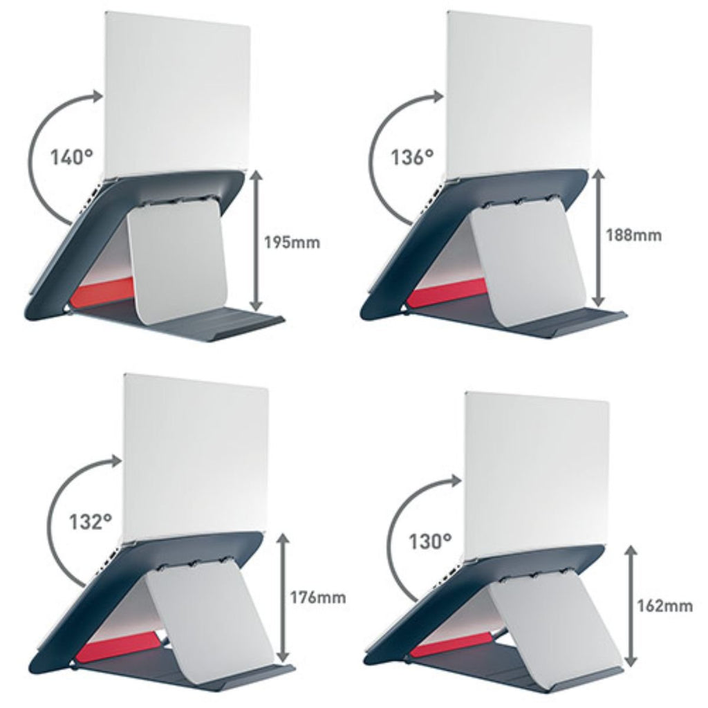 Leitz Ergo Cosy Ρυθμιζόμενη Βάση Laptop  για 13” έως 17” LEI-6426-89 Velvet Grey