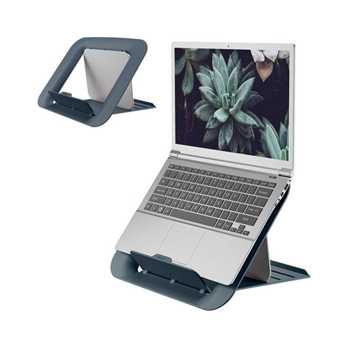 Leitz Ergo Cosy Ρυθμιζόμενη Βάση Laptop  για 13” έως 17” LEI-6426-89 Velvet Grey