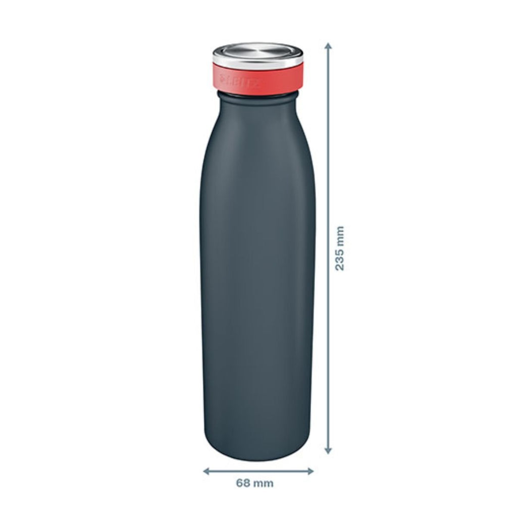 Leitz Cosy Θερμός Μπουκάλι 500ml από Ανοξείδωτο Ατσάλι LEI-9016-89 Velvet Grey