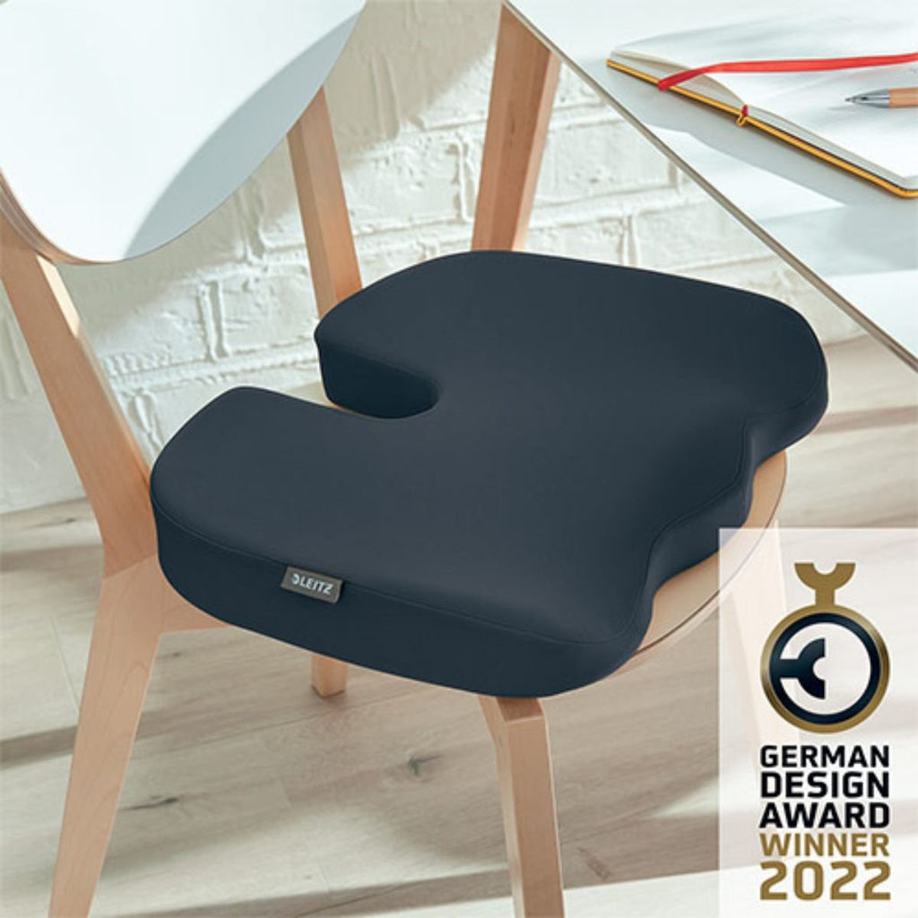 Leitz Ergo Cosy Ορθοπεδικό Μαξιλάρι Καθίσματος για Γραφείο, Σπίτι & Αυτοκίνητο LEI-5284-89 Velvet Grey