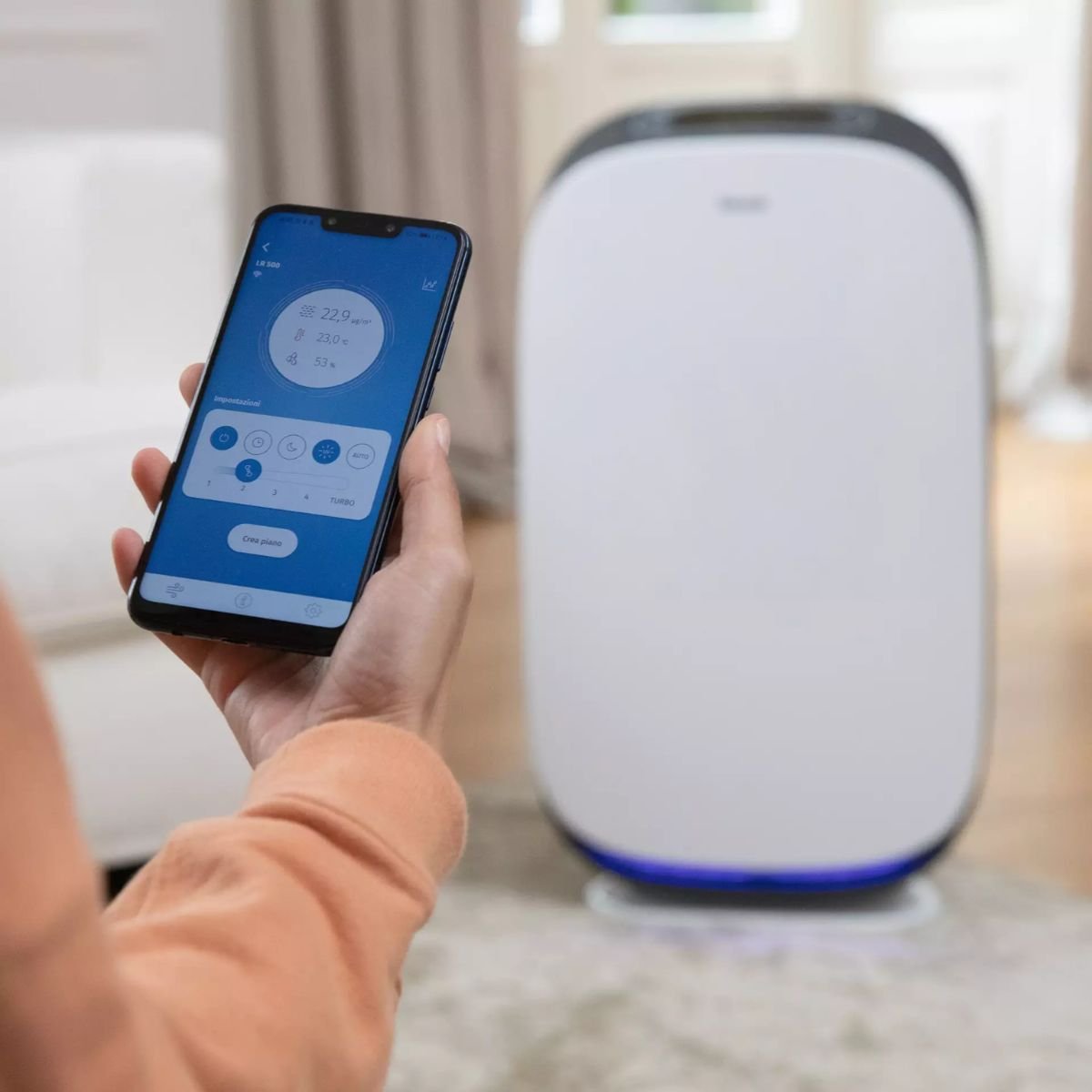 Beurer Καθαριστής Αέρα Wi-Fi 75W με Φίλτρο HEPA H13, Έλεγχο μέσω Εφαρμογής και Κάλυψη έως 106m² LR500BT