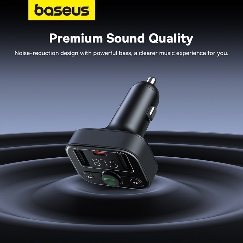 Baseus Car FM Transmitter-Charger USB/BT/SD 18W S09 Lite