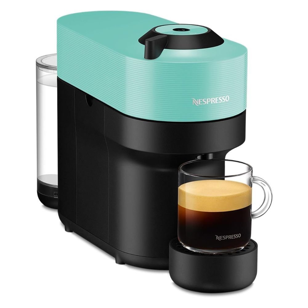 Nespresso Vertuo Pop Μηχανή Καφέ με Centrifusion™ Τεχνολογία & 6 Μεγέθη Ροφημάτων για Κάψουλες Vertuo,19bar, Aqua Mint