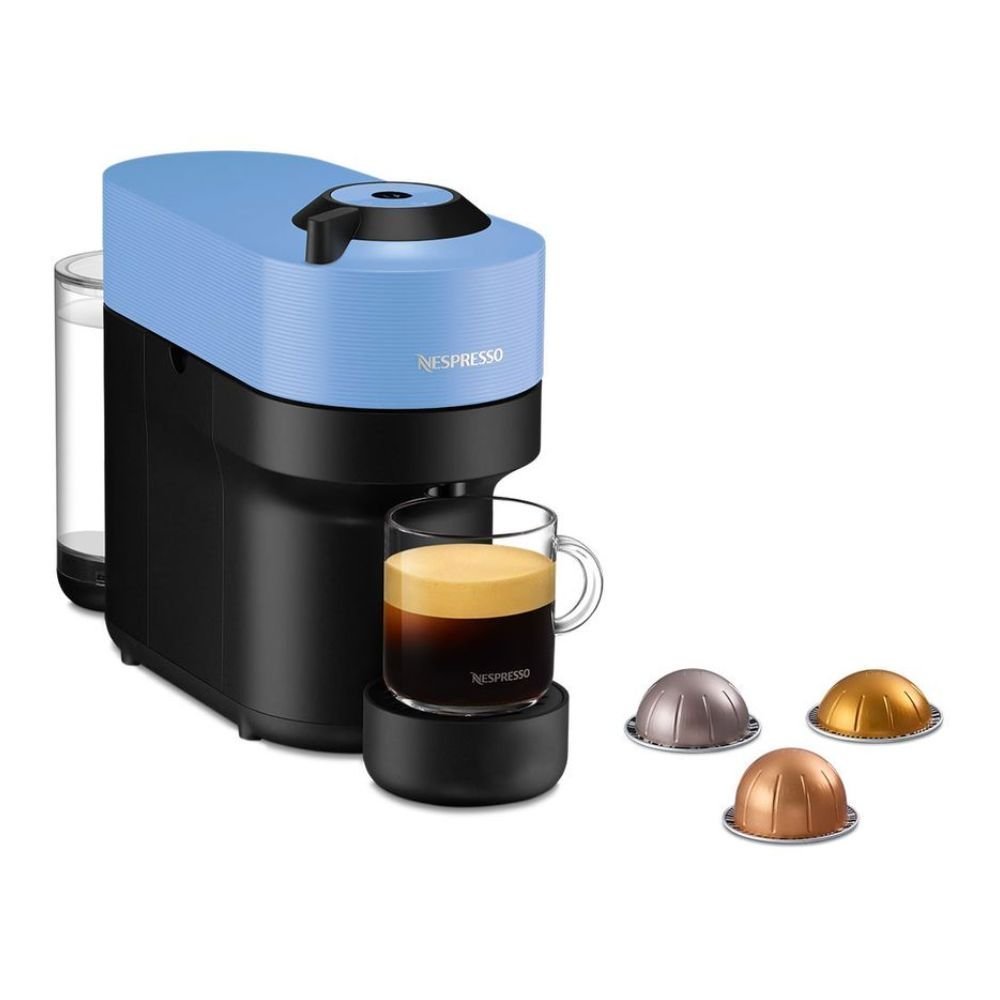 Nespresso Vertuo Pop Μηχανή Καφέ με Centrifusion™ Τεχνολογία & 6 Μεγέθη Ροφημάτων για Κάψουλες Vertuo,19bar, Pacific Blue